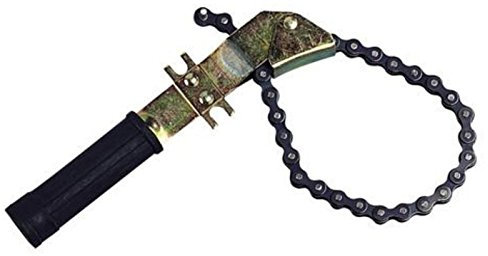 FAST WORLD SHOPPING Chiave a Catena Regolabile 60-105 mm per Filtro Olio Motore, Utensile Professionale per Smontaggio e Montaggio Filtri, Manutenzione Auto e Moto