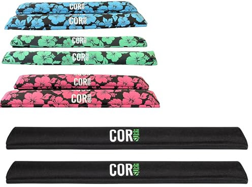 COR Surf Pad Portapacchi | per Tavola da Surf Kayak SUP per barre aerodinamiche grandi (71 CM)