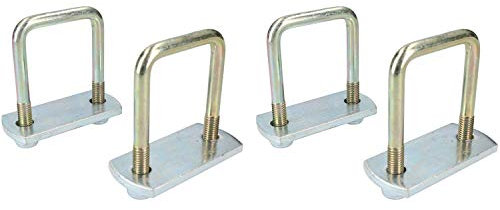 4 Pack M10 50mm x 80mm U-Bolt N-Bolt with Plates & Nuts HIGH TENSILE