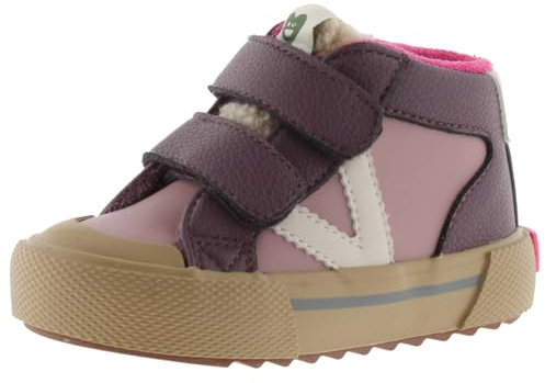 Victoria Basket Basse Unisexe Tribu Effet Cuir & Logo en Contraste & Scratch & Semelle Crantée 1065193 pour Enfants Rosa 26