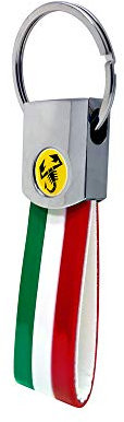 Abarth 21773 Offizieller Schlüsselbund, Dreifarbiger, gelber Skorpion