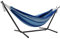 VIVERE UHSDO8-39 Doppel Baumwolle Hängematte mit Hängemattengestell 250 cm, Island Breeze Einheitsgröße