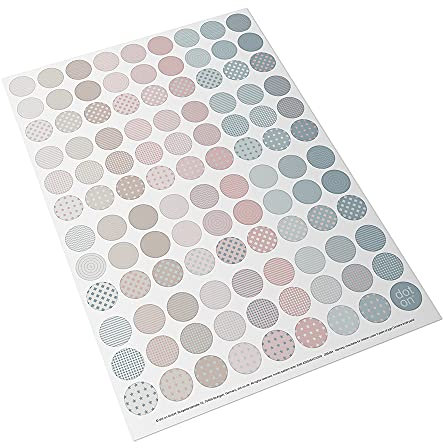 dot on Klebepunkte nordic pattern 20 mm | 107 Sticker | perfekt als Ergänzung Kalender | Aufkleber Klebepunkte dots Planen Organisation Motivation Dekoration