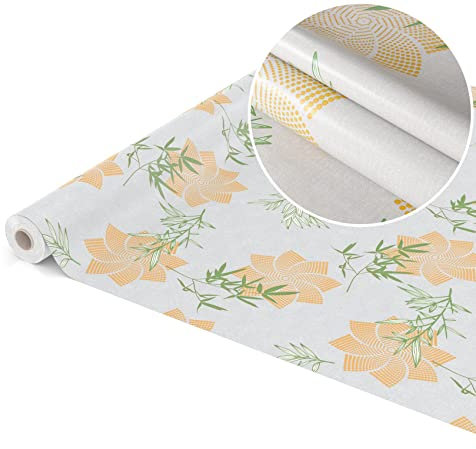 Tischdecke abwaschbar Wachstuch Wachstuchtischdecke 2000 x 140cm Schnittkante Geheimnis Hellgrau pflegeleicht