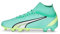 PUMA Homme Ultra Pro FG/AG Chaussure de Football, Electric Peppermint White Fast Yellow, 42.5 EU
