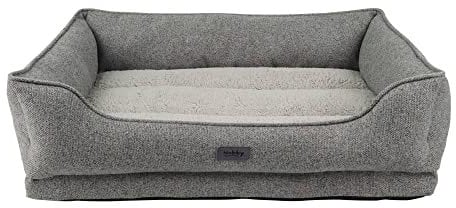 Nobby 61733 Orthopädisches Komfortbett eckig CALBU grau; L x B x H: 90 x 70 x 19+5 cm