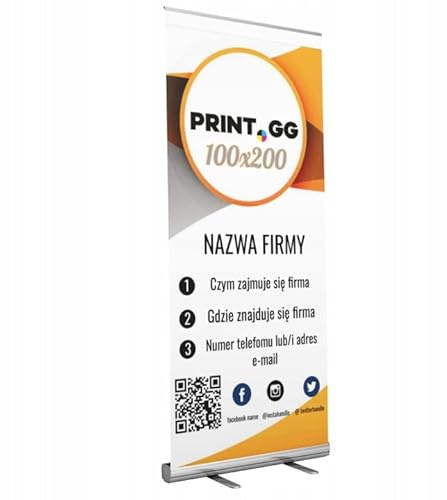 Roll up standard 100x200 cm | Roll-up Display | mit Transporttasche | einseitiger Roll-up-Bannerständer