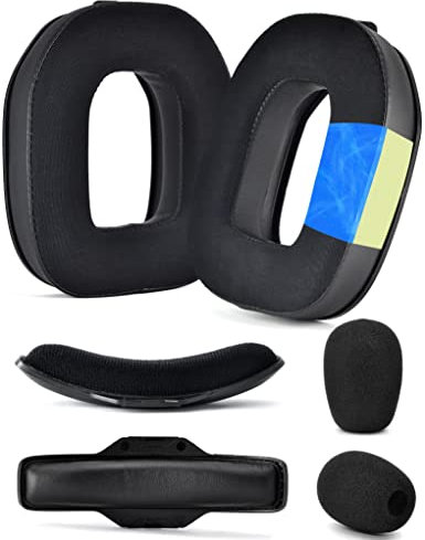defean A40 TR Mod Kit – Replacement Earpads and Headband Compatible with Astro Gaming A40 TR Headset,Ear Cushions, Upgrade High-Density Noise Cancelling Foam, Added Thicknes (Black Silky Cool Fabric)