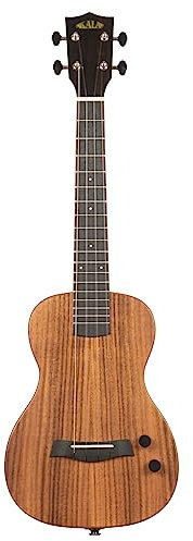Kala KA SB ACA T - Solid Body Electric Flame Acacia Tenor, with Bag