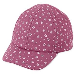 Sterntaler Baby Mädchen Baseball-Cap Blumen - Baby Baseball Cap, Kinder Basecap, Kindermütze - aus Baumwolle - pink, 45