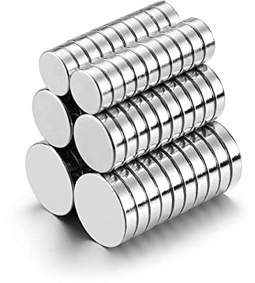 60 kleine MEALOS-Magnete – 20 Stück 6x2 mm, 20 Stück 8x2 mm, 20 Stück 10x2 mm Neodym-Magnete Seltenerdmagnete – winzige dünne Magnete für Bastelarbeiten, Miniaturen, 3D-gedruckte Projekte