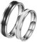 Dsnyu Verlobungsring Mann, Zweifarbig Eheringe 4MM, Edelstahl Silber Ringe Damen Vintage Freundschaftsgeschenk Damen GR. 52 (16.6) + Herren GR. 52 (16.6)