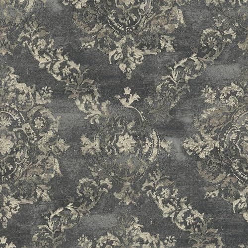 Profhome Barock Tapete 387074-GU Vliestapete anthrazit gold schwarz-grau 0,53 m x 10,05 m / 5,33 m2