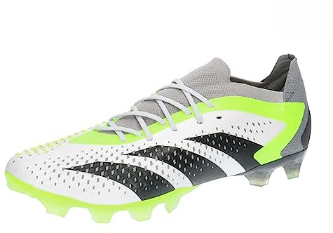 adidas Unisex Predator Accuracy.1 L Ag Football Shoes (Artificial Grass), FTWR White Core Black Lucid Lemon, 6.5 UK
