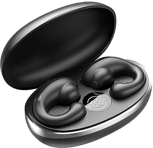 Bone Conduction Headphones Sportkopfhörer Bluetooth Luftleitung Knochenschall Kopfhörer Bluetooth Open Ear Kopfhörer Earbuds Noise Cancelling Kopfhoerer für Sport Radfahren Fitnessstudio Fahren Laufen