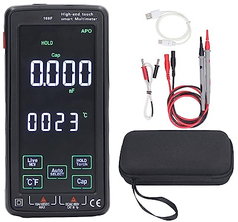 WIFI Digitalmultimeter, Smart Multimeter Farbbildschirm Hochpräziser Elektrischer Strom Spannungswiderstandstester AC750V DC1000V