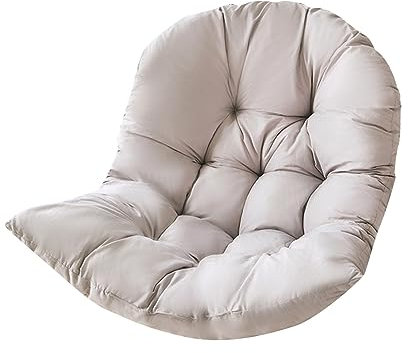 KAREN66 Hängesessel Kissen 80 x 110 cm Waschbar Schaukelstuhl Sitzkissen Dickes Hängestuhl Sitzauflage Polster Kissen für Hängeschaukel Indoor Outdoor (Grau)