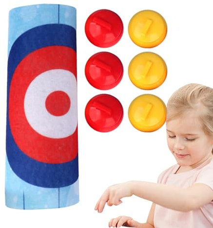 Aznever Curling-Tischspiele,Curling-Tischspiel | Lustige Curling-Tischbrettspiele - Tischspiel-Spielzeug für Zuhause, Reisen, Outdoor, für Jungen, Mädchen, Teenager