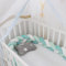 PTKG Bettschlange Geflochten, Bettschlange, Kantenschutz Bettumrandung Knotenkissen, Seitenschläferkissen, Bettschlange Baby, Zierkissen Stillkissen, cremefarben,A06,2m
