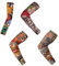 WeddHuis 4 Pcs Tattoo Ärmel Set Gefälschte Sonnencreme Armlinge Tattoo Ärmel Tattoo Armstrumpf für Männer Frauen Nylon Temporäre Tätowierung Tattoo Strumpf Arm für Karneval Fasching Party