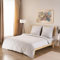 GD Home %100 Baumwolle Bettwäsche Set / 1 Hochwertige Atmungsaktive Renforce Bettbezug 200 x 200 cm + 2 Kopfkissenbezüge 80 x 80 cm / 3teilig Deckenbezug/Hellgrau
