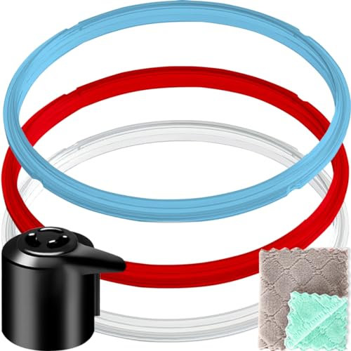 EATBALE Silicone Sealing Ring for Instant Pot 6 Quart, Replacement Parts for Instant Pot 5/6 Quart (QT), Food-Grade Silicone Seals Steam release valve for IP-DUO 60, IP-DUO 50 (4Pcs)