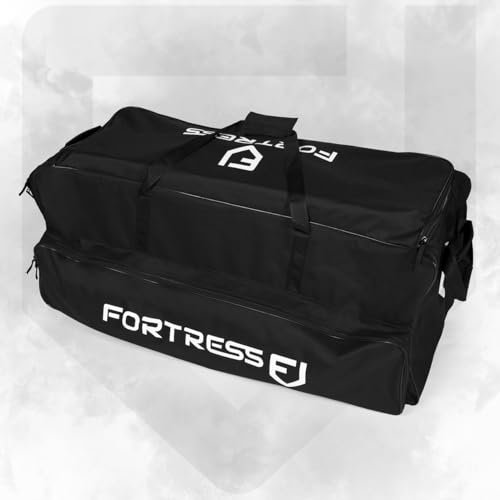 FORZA Cricket-Team-Ausrüstungstasche mit Rollen | 240 l Fassungsvermögen mit All-Terrain-Rollen – gepolsterte Griffe und Schultergurt