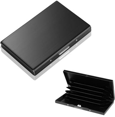 DHWEKU Visitenkartenetuis, Edelstahl Visitenkarten Etuis, Superleichter Visitenkartenhalter, Edelstahl Aufbewahrungsschützer Taschen Taschen für ID-Karten Kreditkarten