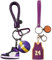 PLNVNVP 2Pcs Portachiavi Basket, Basket Numero Portachiavi, Portachiavi 3D con Sneaker da Basket, Sport Palla Portachiavi Basket Souvenir, Ornamenti per Zaini, Regalo per Gli Appassionati di Basket