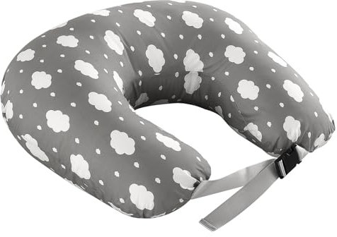 Mingfuxin Nursing Pillow for Infants, Breastfeeding Pillows, Baby Support Pillows for Nursing, Bottle Feeding, Tummy Time Pillows with Adjustable Waist Strap, Washable Cover & Breathable Filling
