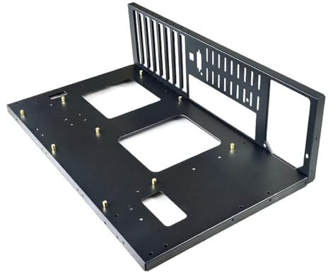 ALAMENGDA DIY Pc Test Bench, Open Chassis Case Rack for ATX/M-ATX/ITX Motherboards,Widely Body Heat Dissipation Design Open Air Pc Case, SSD Motherboards Accessories (2)