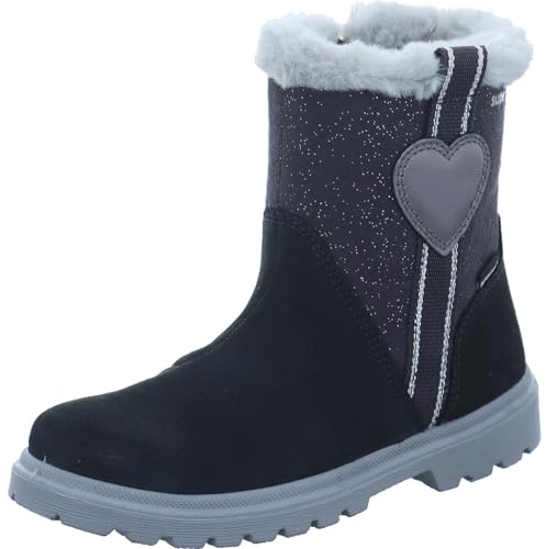 Superfit Spirit Kinderschuhe Mädchen Reißverschluss Winterstiefel Grau, Schuhgröße:30 EU