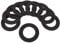 SENECESLI Speaker Spacer Ring, 18Pcs Car Speaker Sealing Gaskets Noise Reduction, EVA Speaker Washer Gasket Repair Parts Shockproof for Car Audio Subwoofers