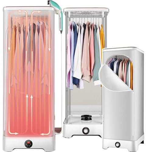 WJFTODAY Steam Drying Machine Automatic Ironing Machine, Dryer Pressing Machines, Quick-Drying Steam, Portable, Household