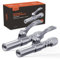Embout Pompe à Graisse 2 Pièces – Embouts Rapides pour Graisseur avec Utilisation à Une Main – Verrouillage à 6 Mors – Adaptateur Graisse Compatible 1/8 NPT, Raccords SAE & Métriques