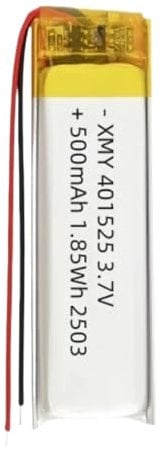 3.7V 500mAh 801350 Rechargeable Lipo Battery Polymer Lithium Batteries For MP3 DVD GPS Bluetooth Recorder E-book Camera
