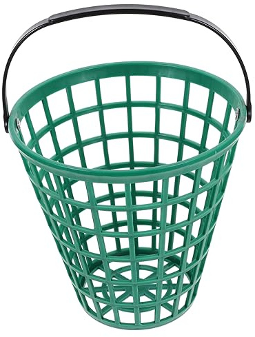 TOYANDONA Golfballkorb Mit Griff Grüner Ballhalter Aus Robustem Kunststoff Klappbar Für Einfaches Füllen Für Golfspieler Und Vereine Als Reichweiteneimer Und Balltrageeimer Im Außenbereich