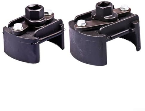 Jonikuper Llave de filtro de aceite de 2 mordazas, herramienta de extracción de metal ajustable, 60-80 mm, 80-105 mm, llave de filtro automotriz (A)