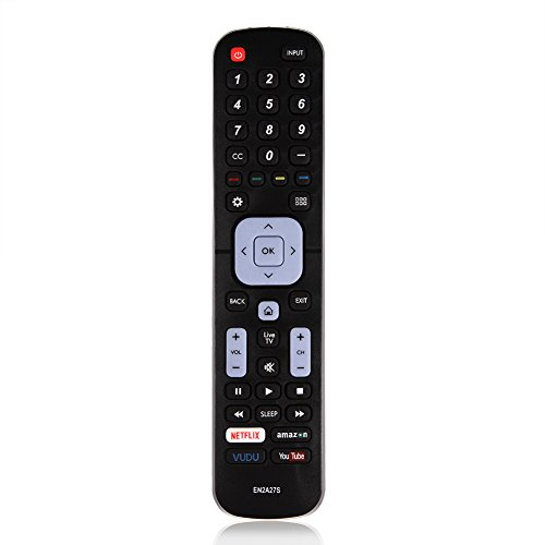 Zunate Smart Remote Replacement EN2A27S for LC-40N5000U LC-43N5000U -43N6100U | Durable ABS Shell LCD TV Remote, 33Ft Control