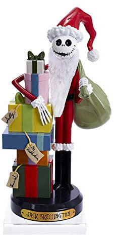 Kurt S. Adler Kurt Adler Jack Skellington Casse-Noisette en résine de Bois Rouge 25,4 cm
