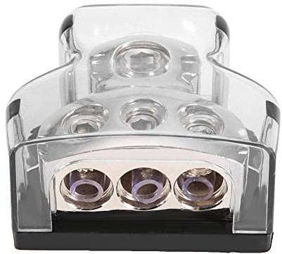 Blocco di distribuzione della terra di potenza, distributore di alimentazione di tipo Car Audio T Distribuzione 1 * 0GA 3 * 4GA
