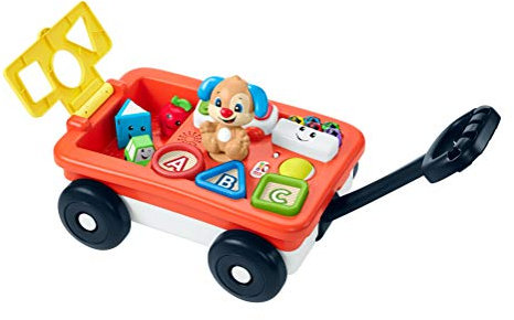 Fisher-Price GHV01 Lernspaß Bollerwagen, Deutsche Sprachversion