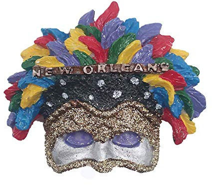 3D New Orleans Louisiana USA Kühlschrankmagnet, Reise-Souvenir, Geschenk-Kollektion, Heimdekoration, Amerika, Kühlschrankmagnet