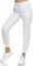 Smith & Solo Jogginghose Damen – Sporthose Frauen Baumwolle| Sweatpants Slim Fit Freizeithose Lang | Trainingshose Fitness High Waist – Jogger Laufhosen Modern Weiß/XL