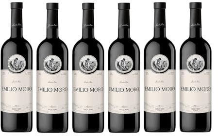 EMILIO MORO - Emilio Moro, Vino Tinto Crianza Español, Tempranillo Fresco, D.O. Ribera del Duero - Pack de 6 Botellas x 750 ml