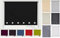Funky Gadgets Square Eyelet Light Filtering Roller Blinds -Window Shades Easy Fit Polyester Fabric Daylight Trimmable Roller Blind- Child Safe Metal Tube with Fittings (W120 x L210cm, Black)