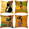 Ethno-Kissenbezüge, 4er-Set, afrikanische schwarze Frau, Tribal-Kissenbezüge, Bohemian-Stil, dekorative Kissenbezüge für Sofa, Couch, 45,7 x 45,7 cm