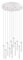 Trio Leuchten LED Pendelleuchte Tubular 321691131, Metall Weiß matt, inkl. 11x 2,8 Watt LED, Switch Dimmer
