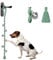 GINIDEAR Dog Bells to Go Outside & Puppy Potty Training, Adjustable Dog Door Bell Ring to Go Potty, Handmade with Premium Yarn. Twisted Style, LightGreen