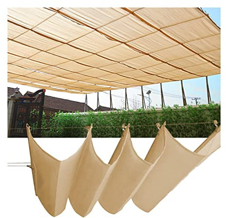 LXBAMKEA Einziehbar Welle Baldachin Pergola Abdeckung, Freien Sonnensegel, Anti-UV Sonne Schutz Schattennetz, Hof Garten Schutz, Cafe Deck Vorbau Wave-Markise, Anpassbar